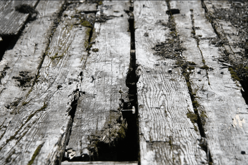 Rotting Deck Boards in eugene
